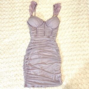 Lilac Corset Style Bodycon Dress Size Small